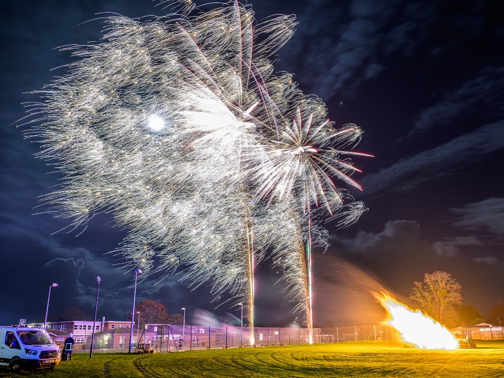 Firework and Bonfire