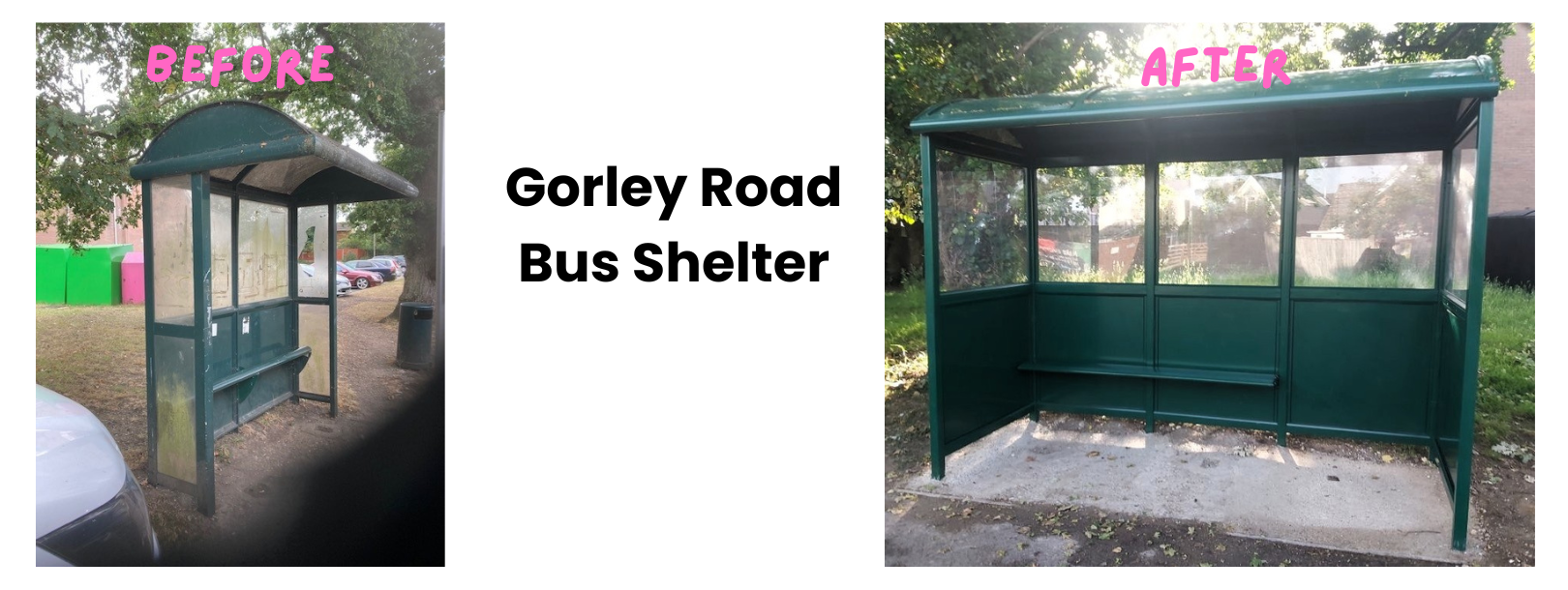 Gorley Road Bus Stop Upgraded with New Shelter