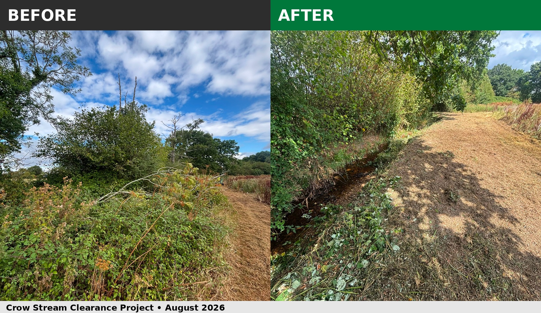 Preparations Underway to Improve Crow Stream Capacity Ahead of Autumn and Winter